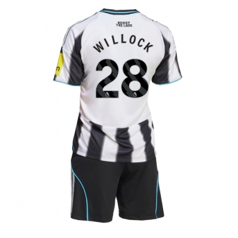 Billige Fotballdrakt Newcastle United Joe Willock #28 Replika Hjemmedraktsett Barn 2025-26 Kortermet (med bukser)